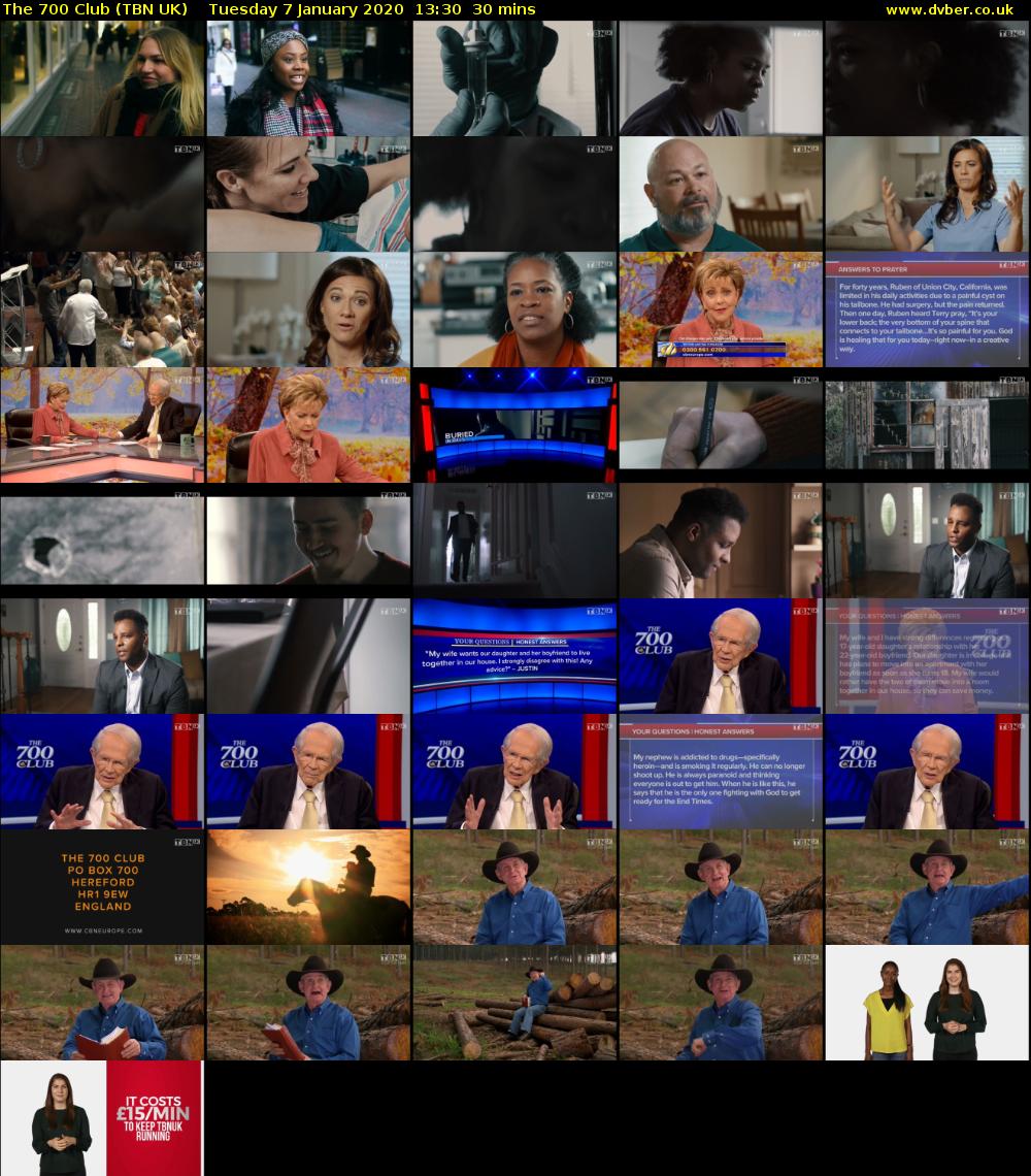 The 700 Club (TBN UK) Tuesday 7 January 2020 13:30 - 14:00