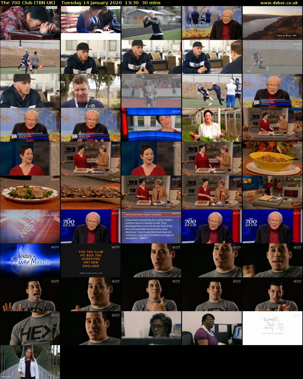 The 700 Club (TBN UK) Tuesday 14 January 2020 13:30 - 14:00