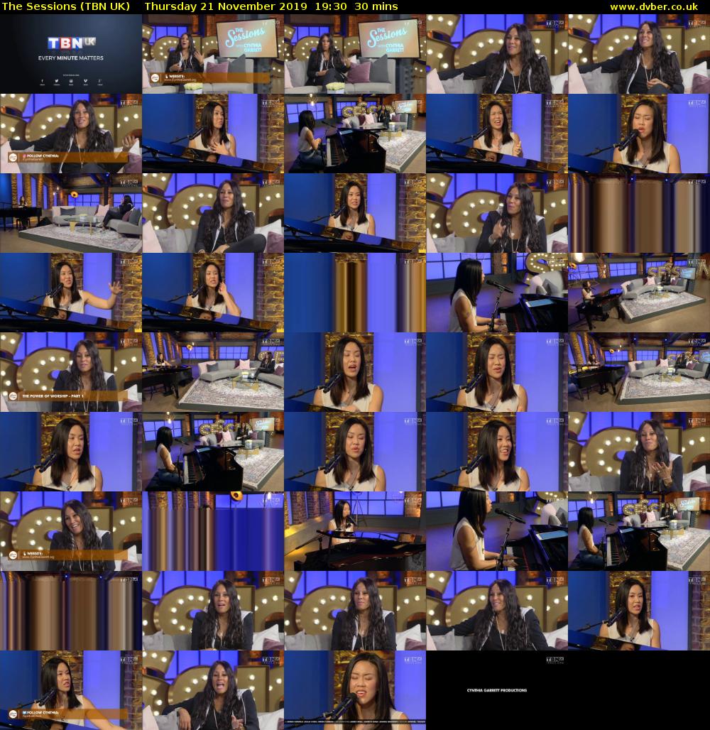 The Sessions (TBN UK) Thursday 21 November 2019 19:30 - 20:00