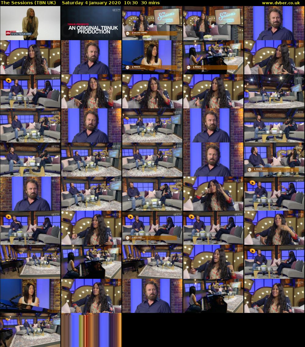 The Sessions (TBN UK) Saturday 4 January 2020 10:30 - 11:00