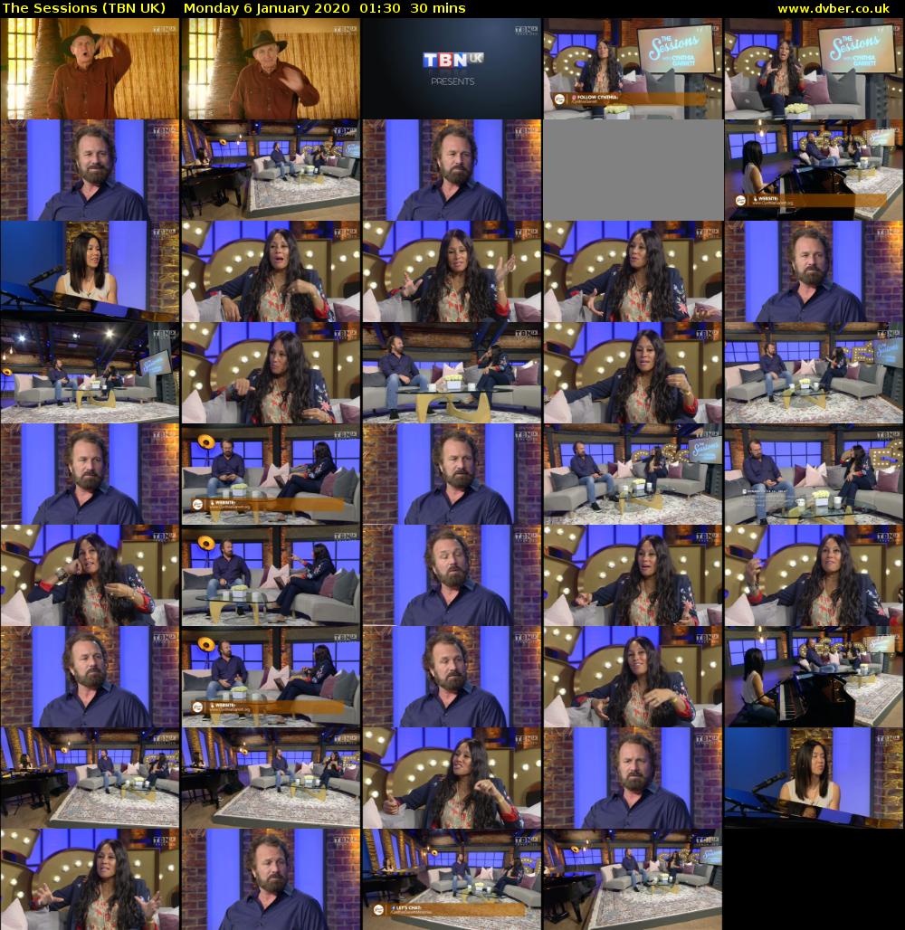 The Sessions (TBN UK) Monday 6 January 2020 01:30 - 02:00