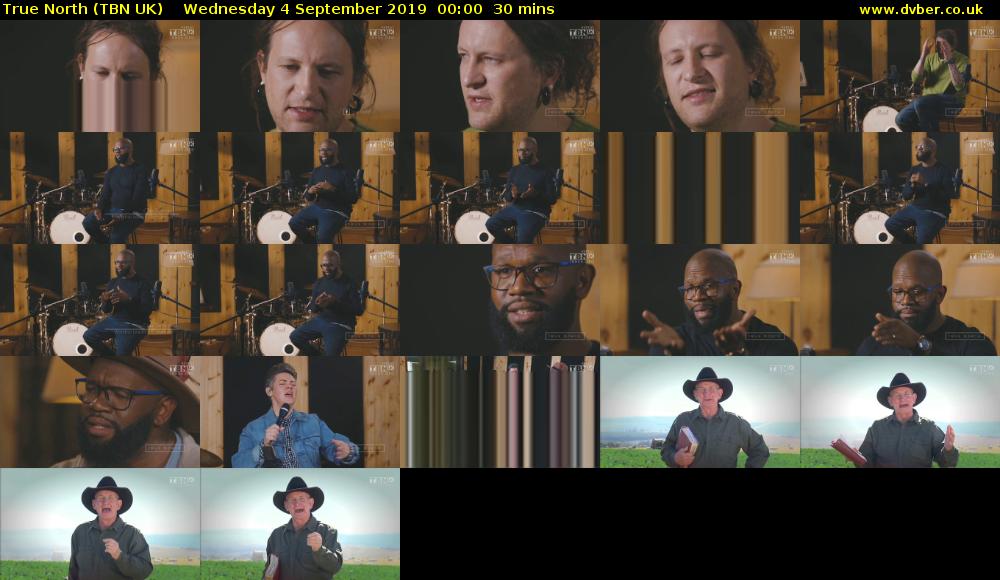 True North (TBN UK) Wednesday 4 September 2019 00:00 - 00:30