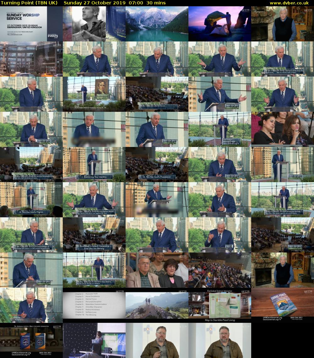 Turning Point (TBN UK) Sunday 27 October 2019 07:00 - 07:30