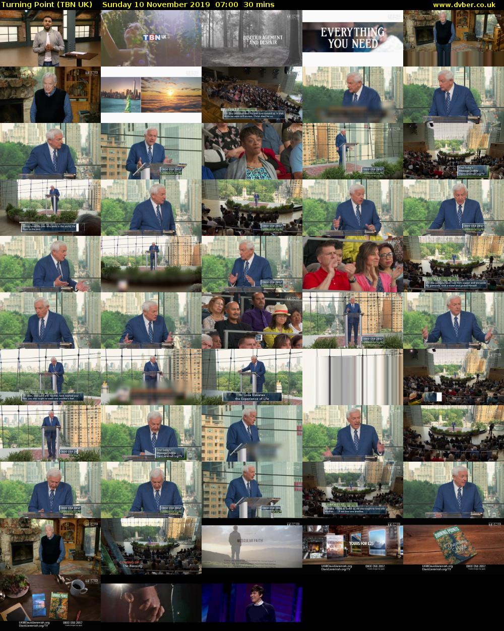 Turning Point (TBN UK) Sunday 10 November 2019 07:00 - 07:30