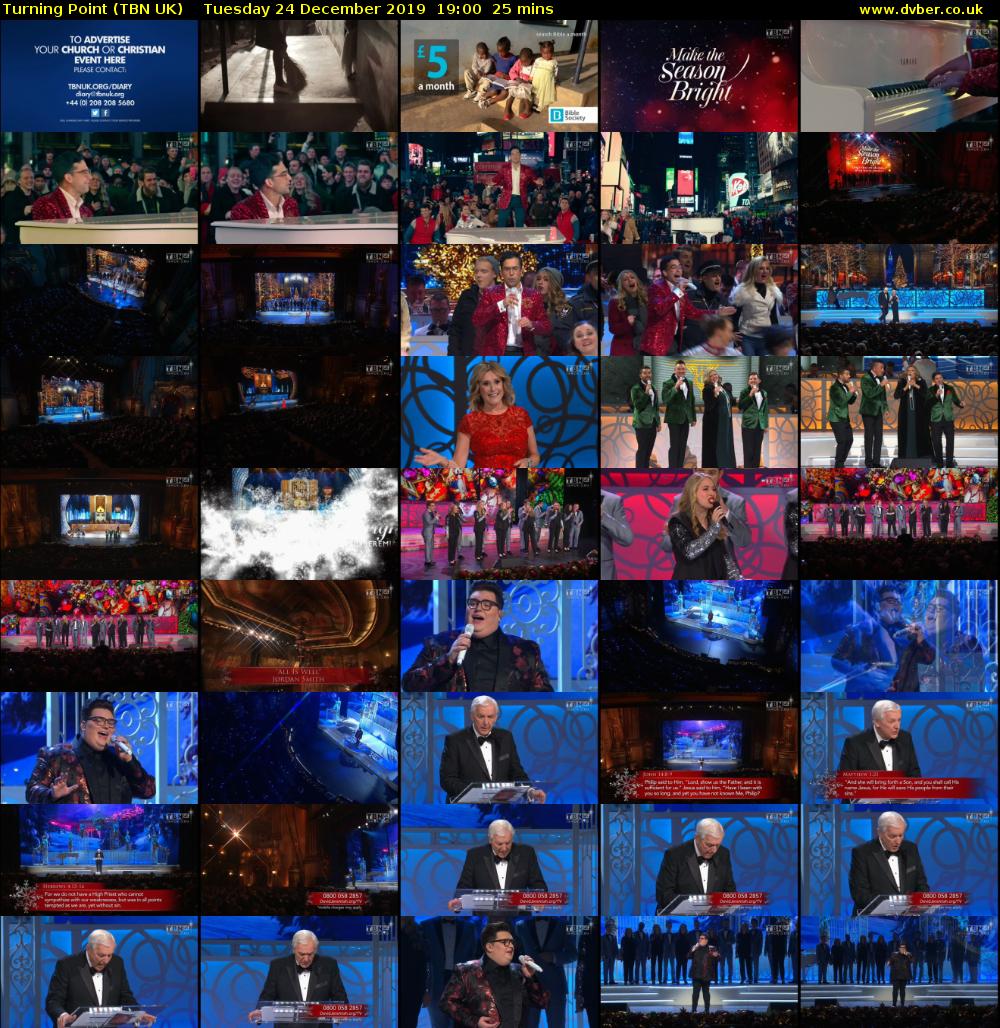 Turning Point (TBN UK) Tuesday 24 December 2019 19:00 - 19:25
