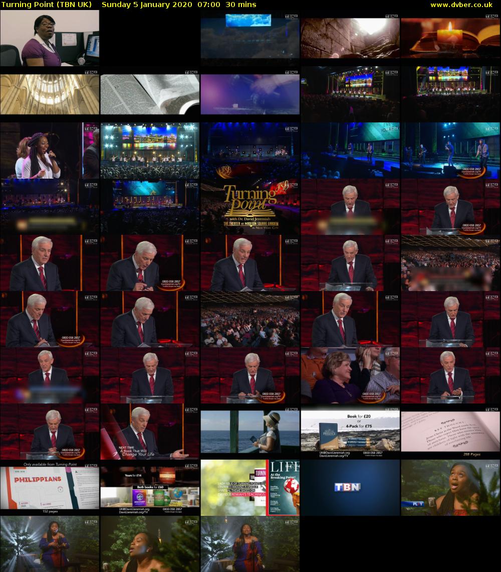 Turning Point (TBN UK) Sunday 5 January 2020 07:00 - 07:30