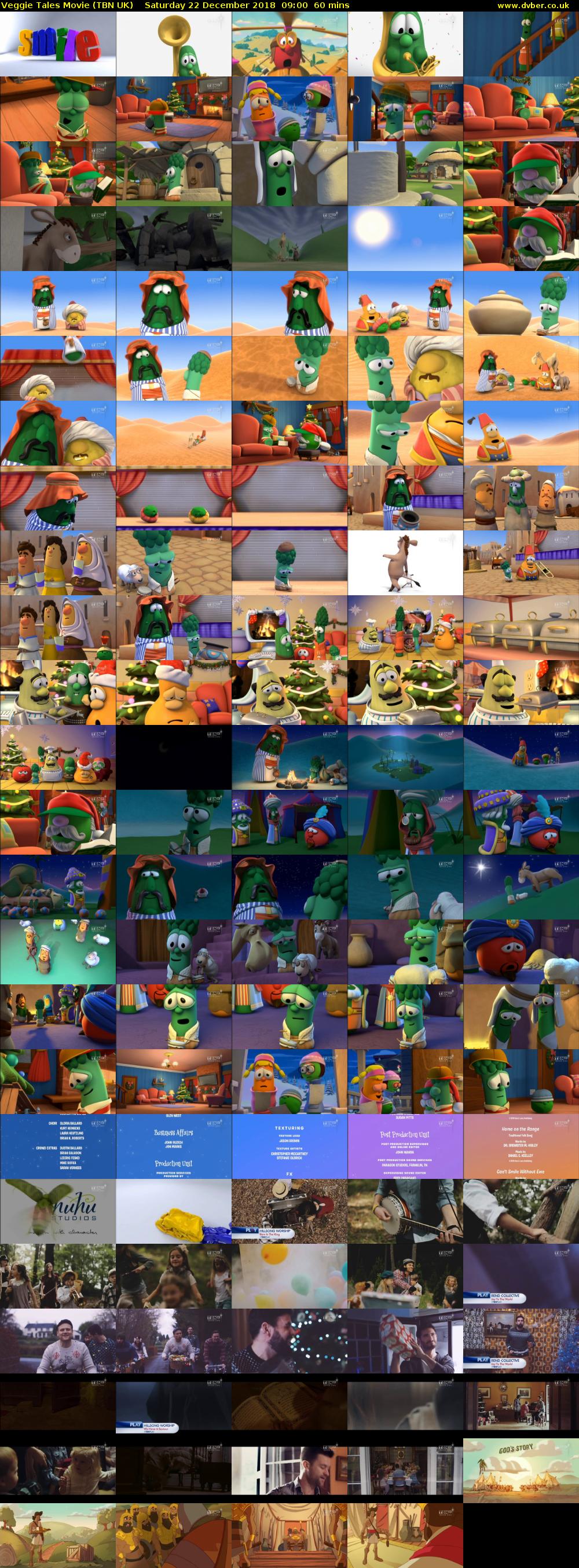 Veggie Tales Movie (TBN UK) Saturday 22 December 2018 09:00 - 10:00