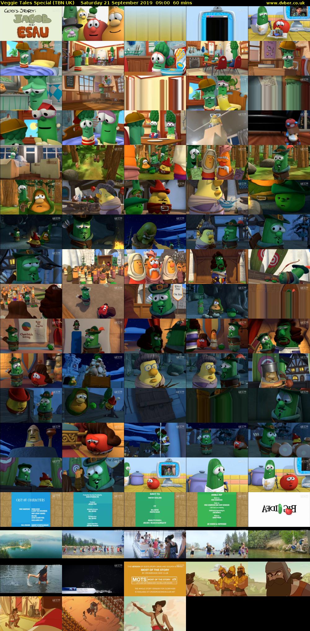 Veggie Tales Special (TBN UK) Saturday 21 September 2019 09:00 - 10:00