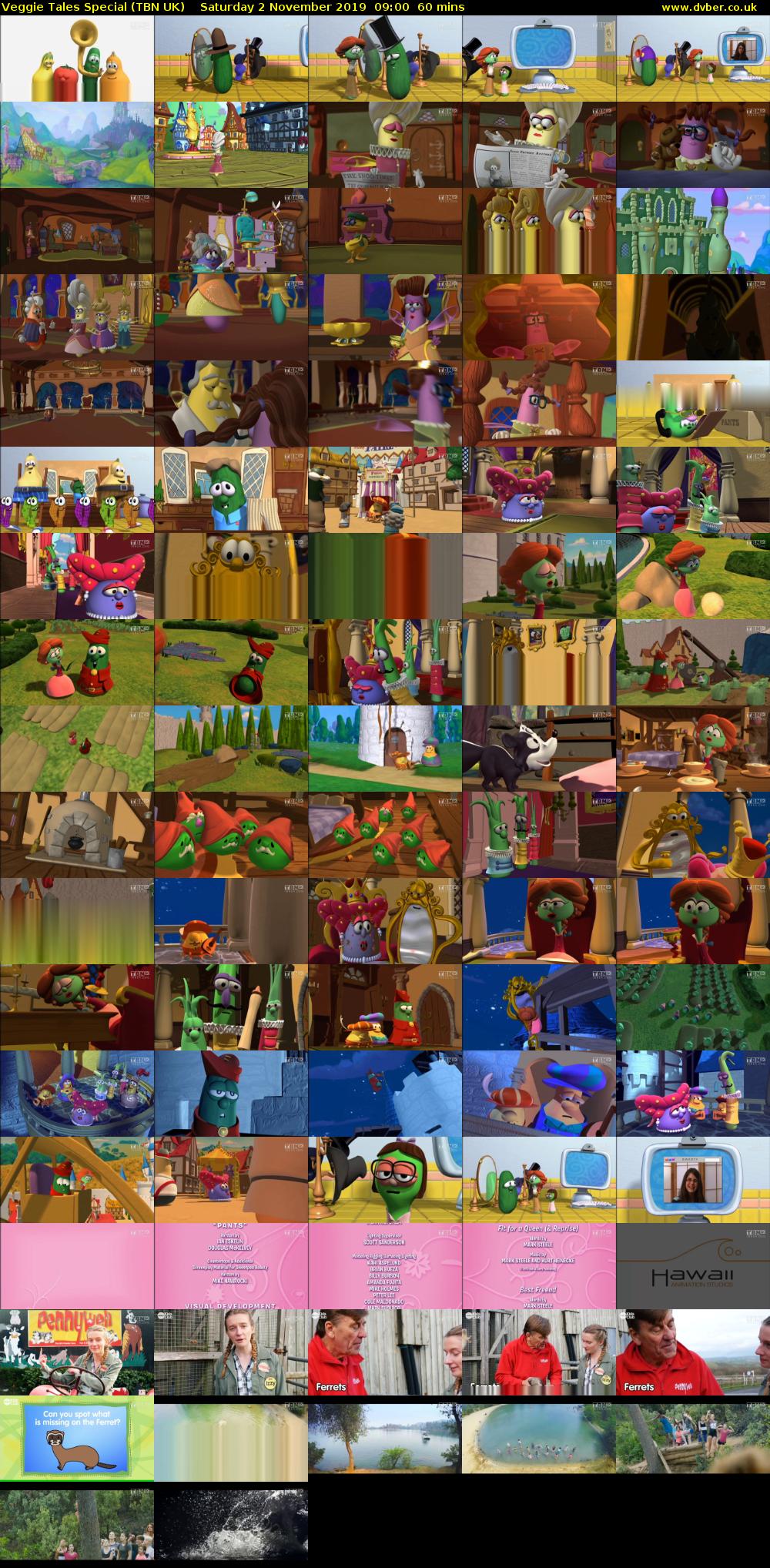 Veggie Tales Special (TBN UK) Saturday 2 November 2019 09:00 - 10:00