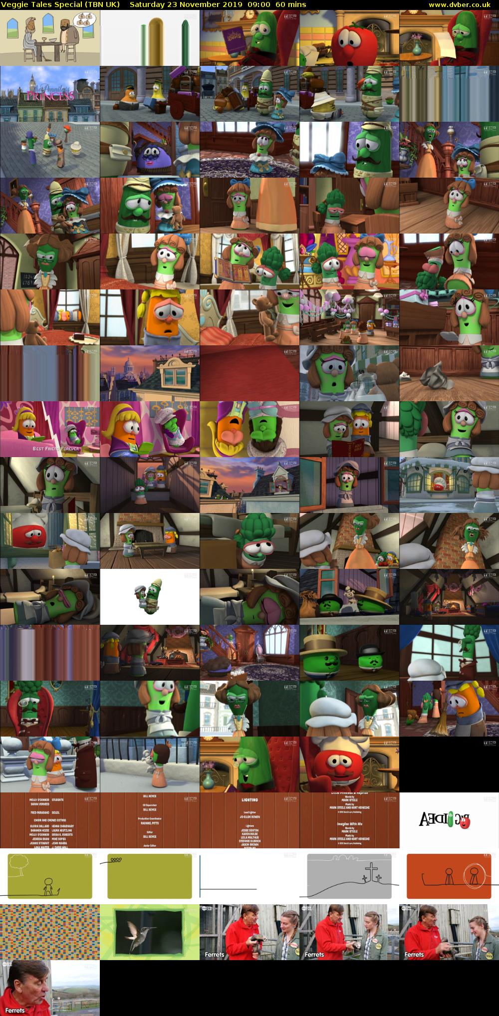 Veggie Tales Special (TBN UK) Saturday 23 November 2019 09:00 - 10:00