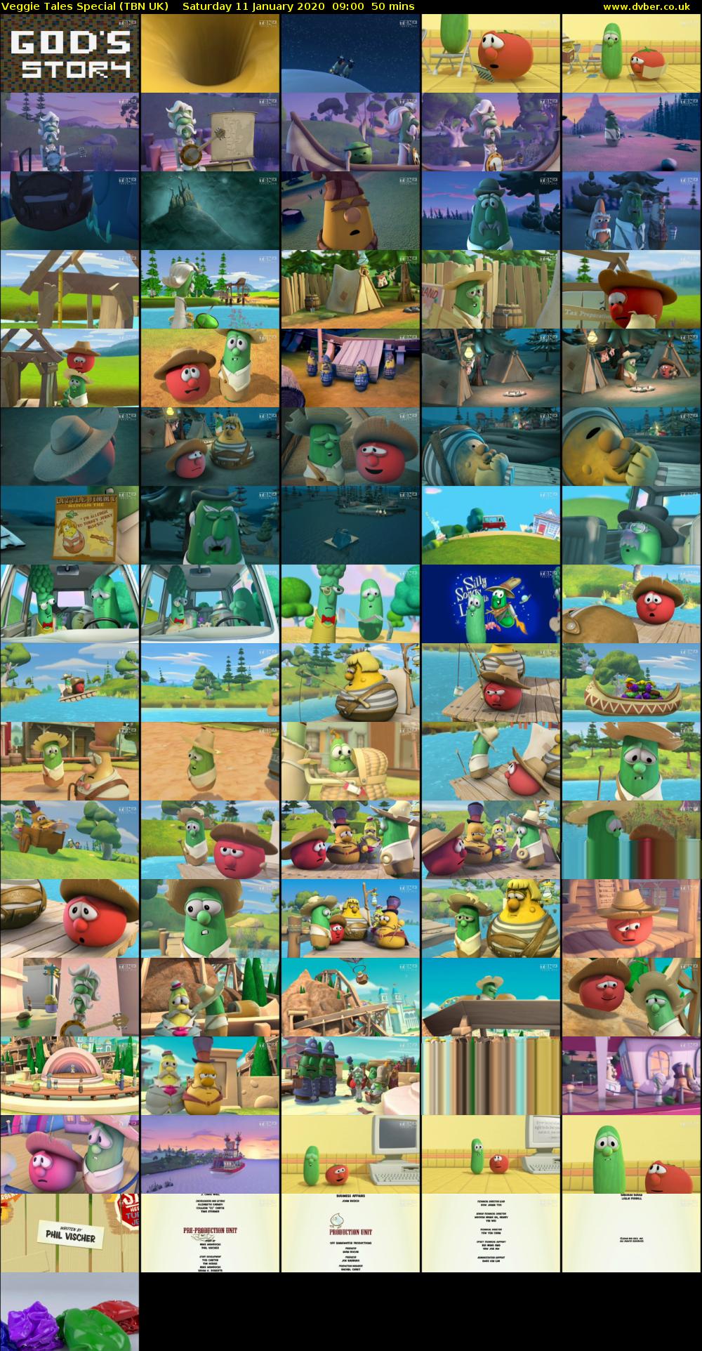 Veggie Tales Special (TBN UK) Saturday 11 January 2020 09:00 - 09:50