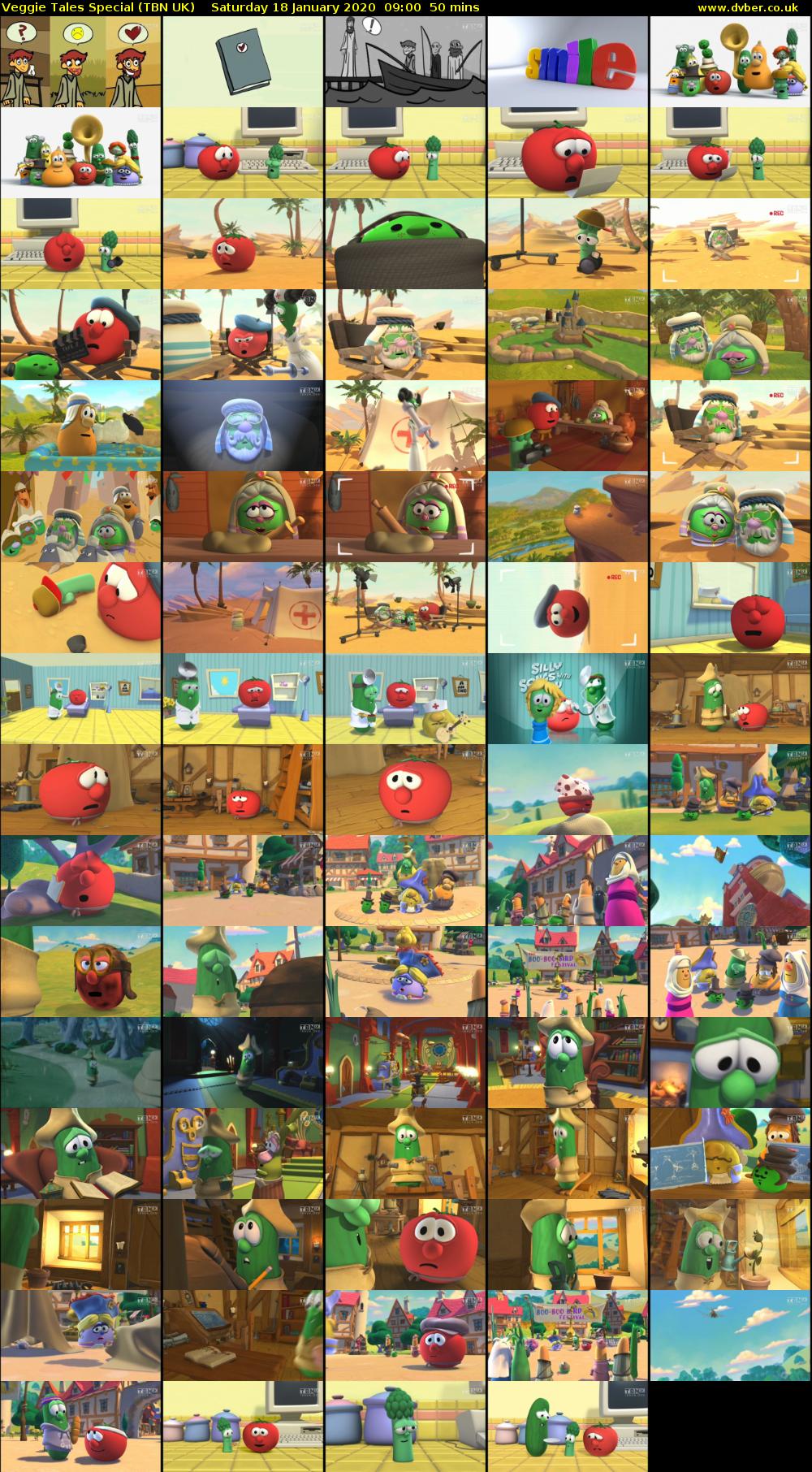 Veggie Tales Special (TBN UK) Saturday 18 January 2020 09:00 - 09:50