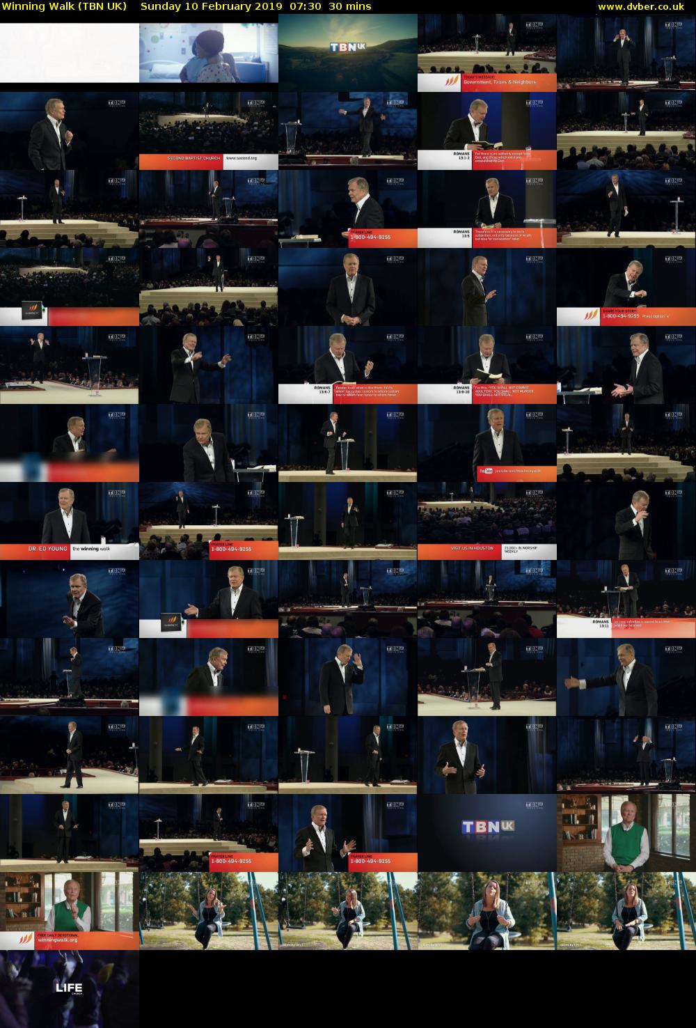 Winning Walk (TBN UK) Sunday 10 February 2019 07:30 - 08:00