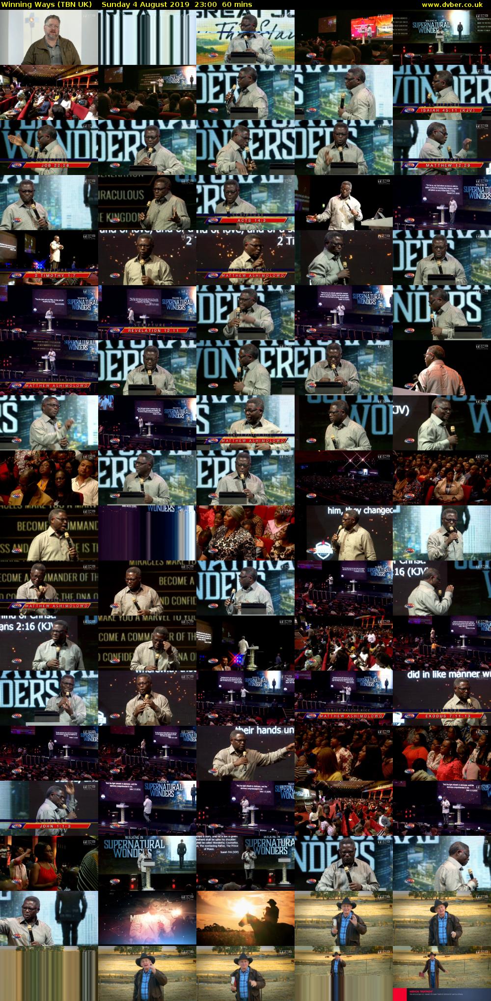 Winning Ways (TBN UK) Sunday 4 August 2019 23:00 - 00:00