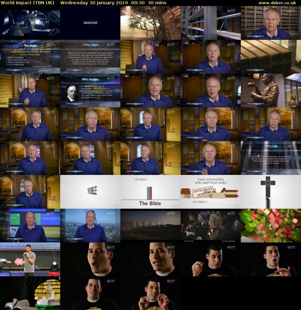 World Impact (TBN UK) Wednesday 30 January 2019 00:30 - 01:00