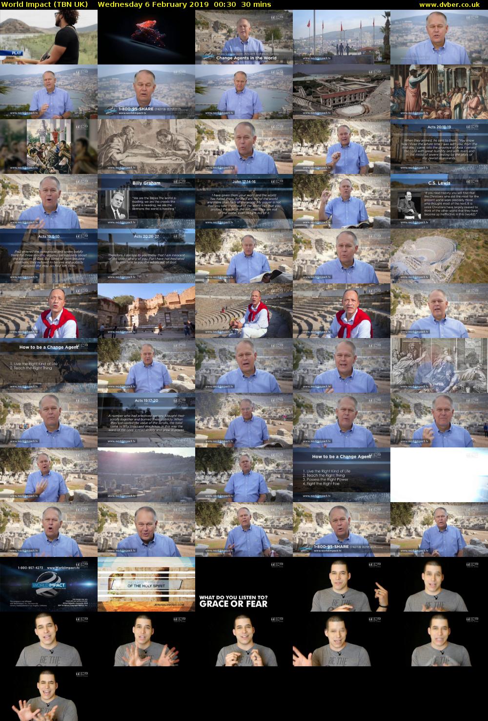 World Impact (TBN UK) Wednesday 6 February 2019 00:30 - 01:00