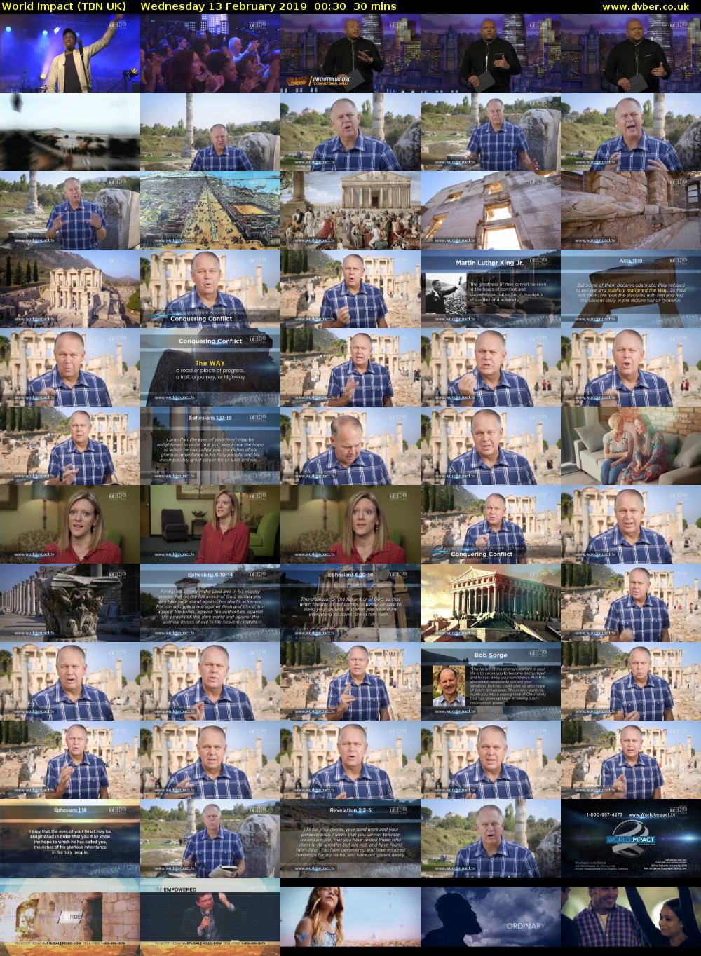 World Impact (TBN UK) Wednesday 13 February 2019 00:30 - 01:00