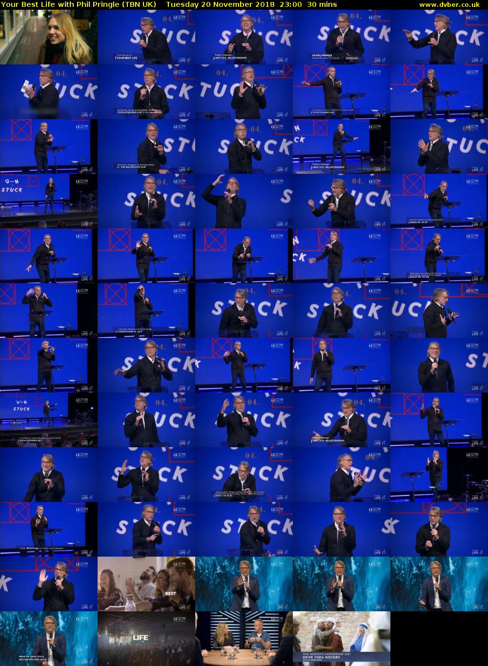 Your Best Life with Phil Pringle (TBN UK) Tuesday 20 November 2018 23:00 - 23:30