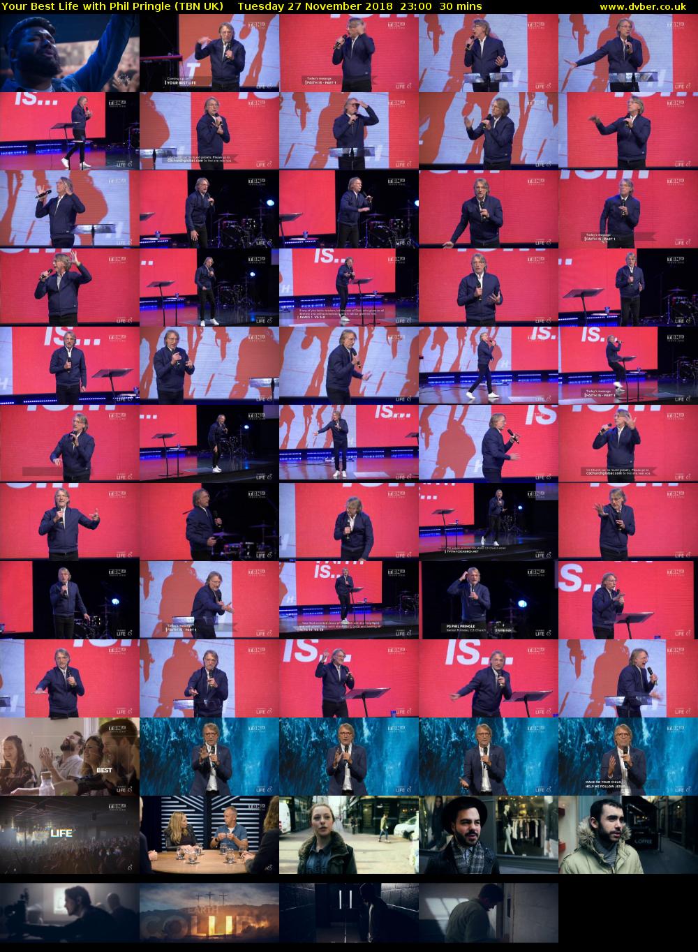 Your Best Life with Phil Pringle (TBN UK) Tuesday 27 November 2018 23:00 - 23:30