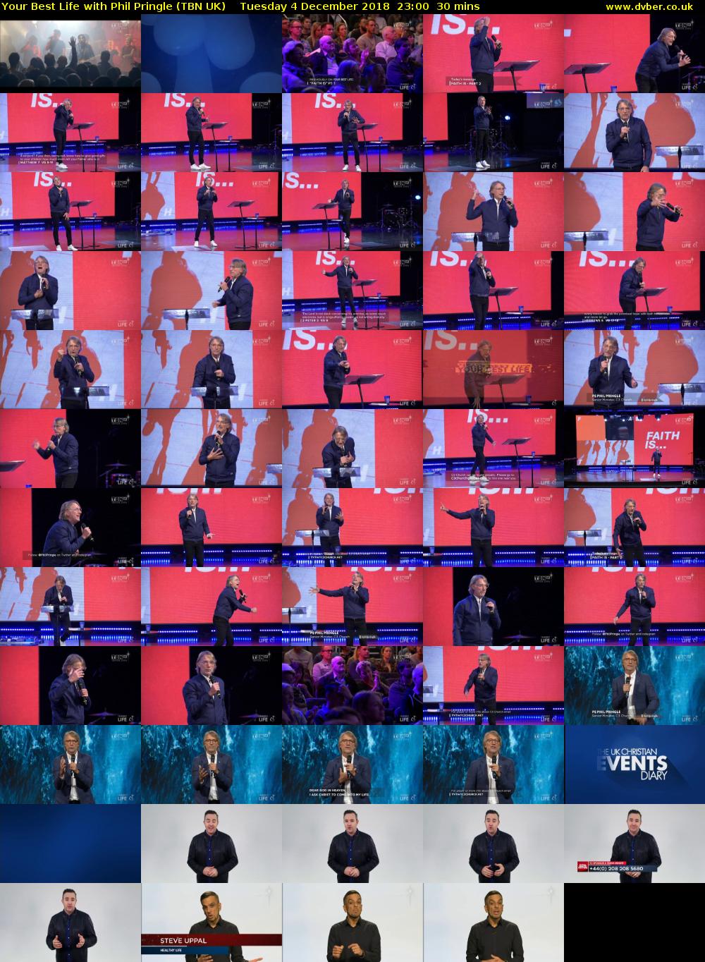 Your Best Life with Phil Pringle (TBN UK) Tuesday 4 December 2018 23:00 - 23:30