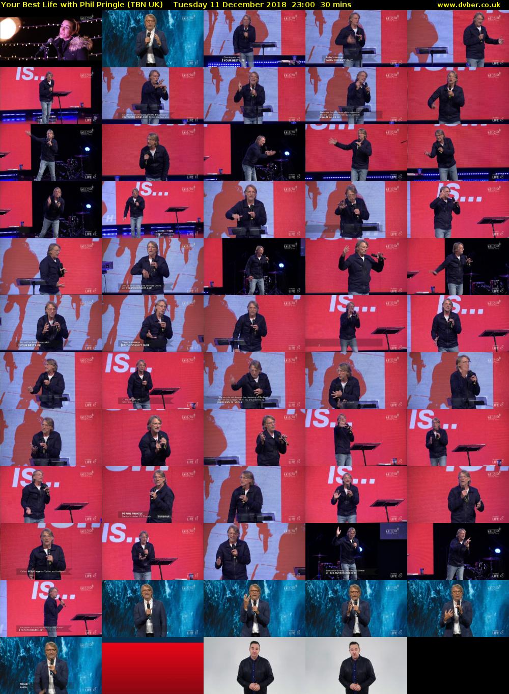 Your Best Life with Phil Pringle (TBN UK) Tuesday 11 December 2018 23:00 - 23:30