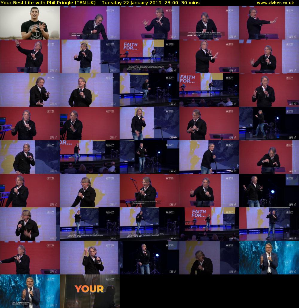 Your Best Life with Phil Pringle (TBN UK) Tuesday 22 January 2019 23:00 - 23:30