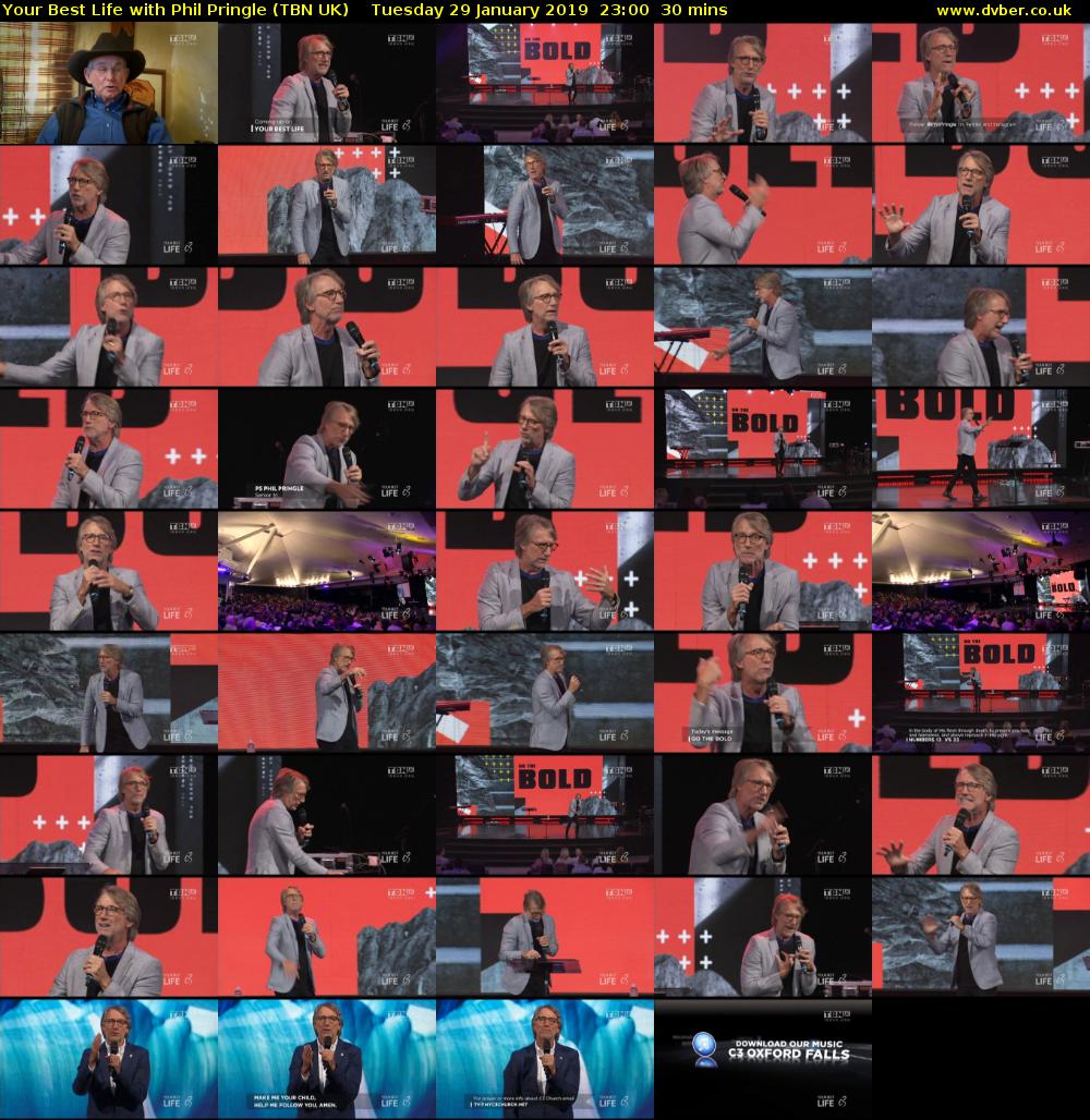 Your Best Life with Phil Pringle (TBN UK) Tuesday 29 January 2019 23:00 - 23:30