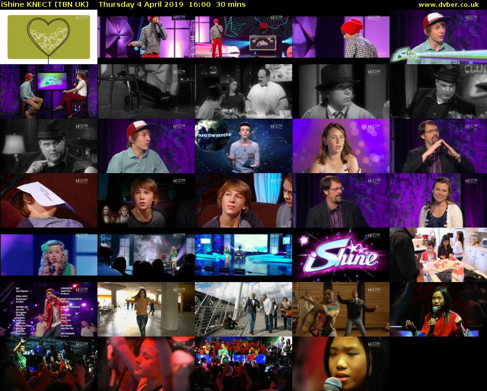 iShine KNECT (TBN UK) Thursday 4 April 2019 16:00 - 16:30