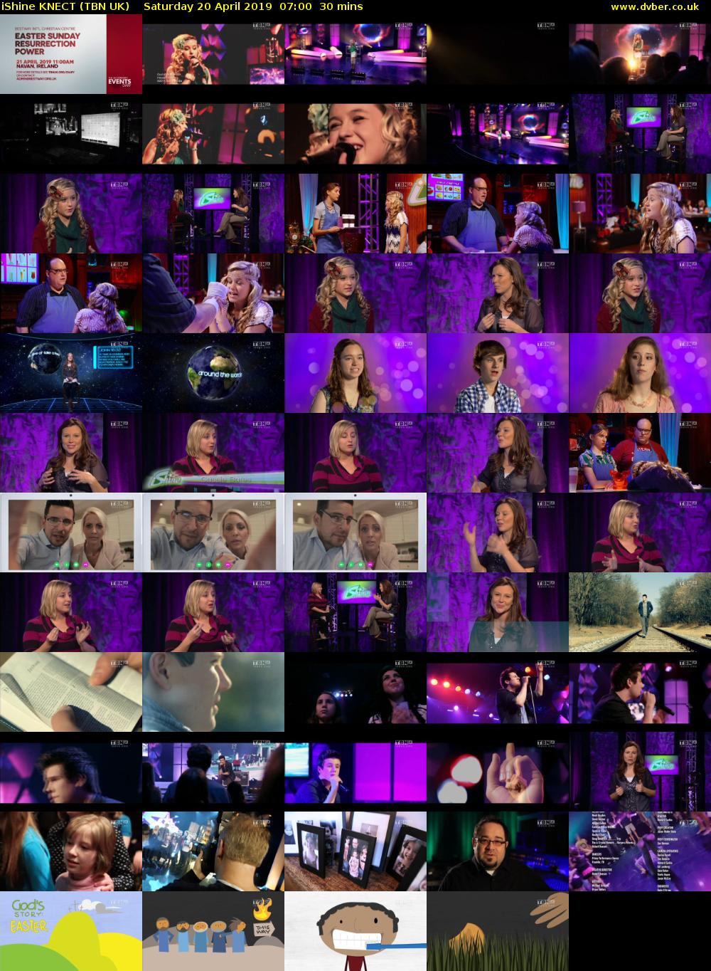 iShine KNECT (TBN UK) Saturday 20 April 2019 07:00 - 07:30