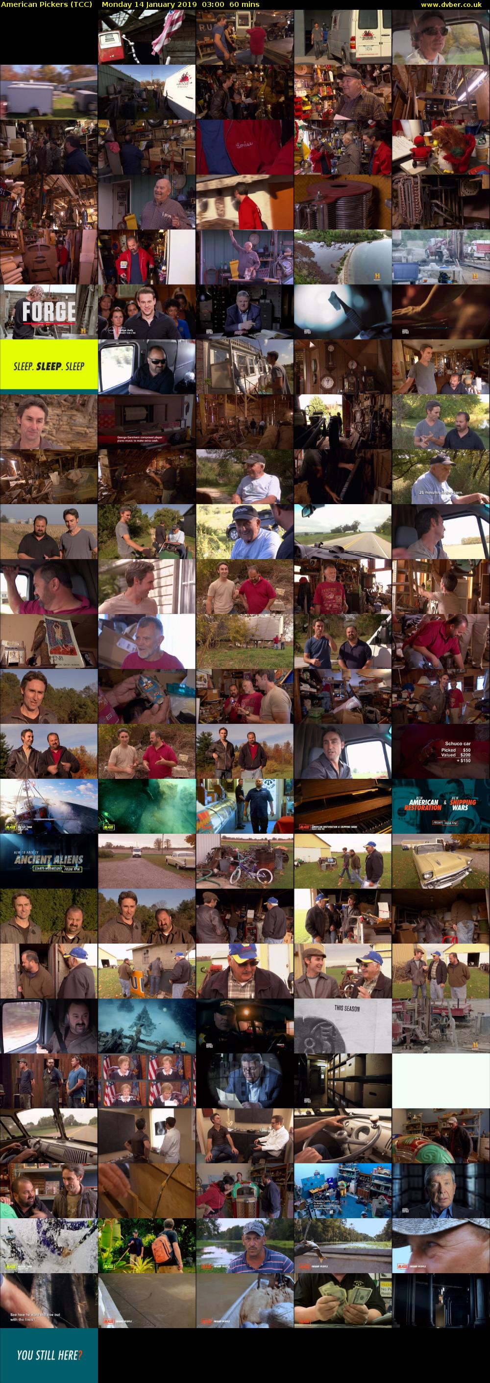 American Pickers (TCC) Monday 14 January 2019 03:00 - 04:00