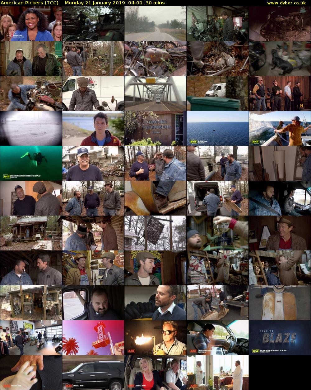 American Pickers (TCC) Monday 21 January 2019 04:00 - 04:30