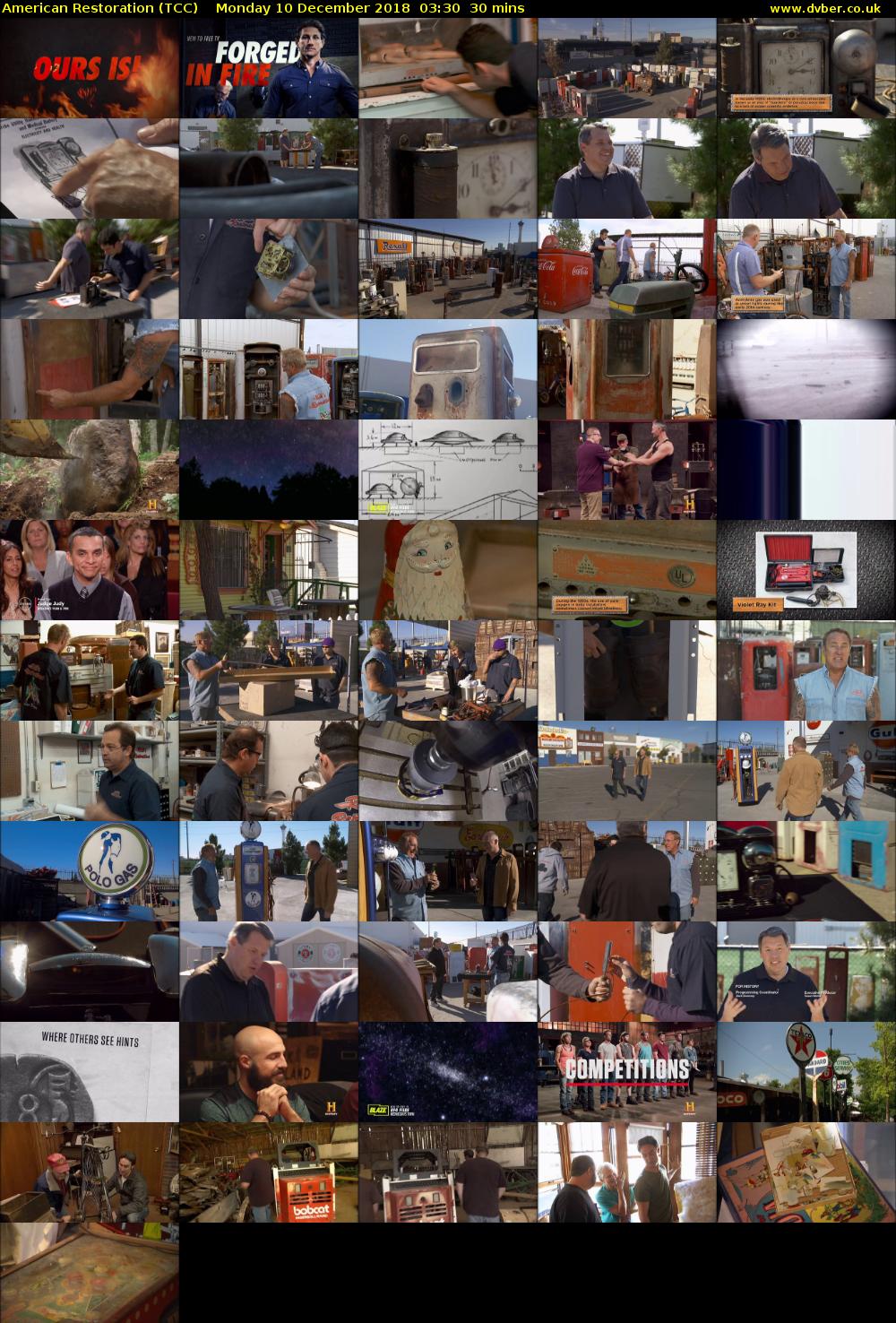 American Restoration (TCC) Monday 10 December 2018 03:30 - 04:00