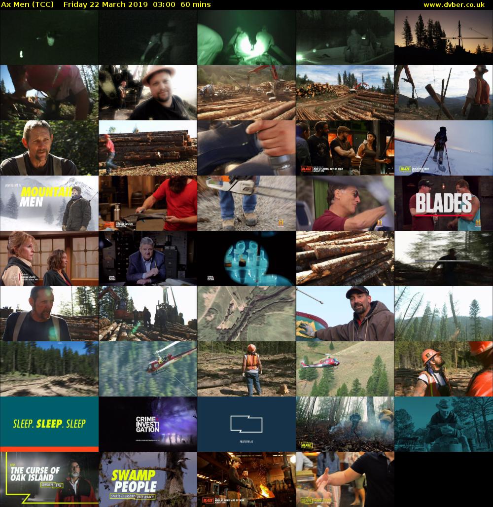 Ax Men (TCC) Friday 22 March 2019 03:00 - 04:00