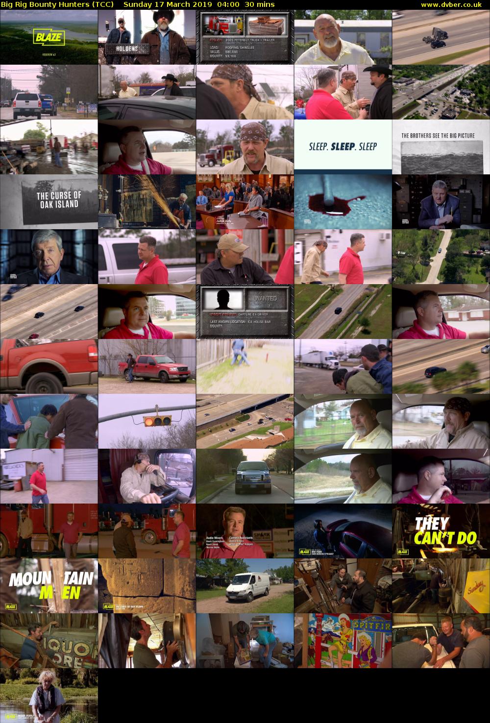 Big Rig Bounty Hunters (TCC) Sunday 17 March 2019 04:00 - 04:30