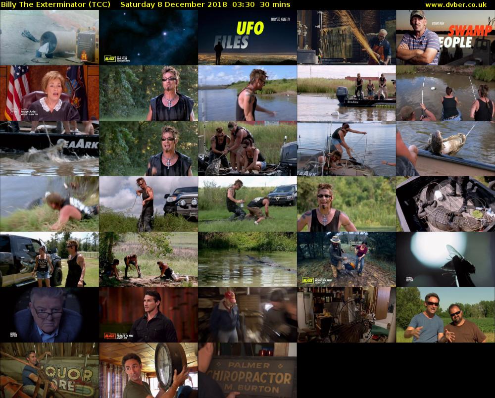 Billy The Exterminator (TCC) Saturday 8 December 2018 03:30 - 04:00