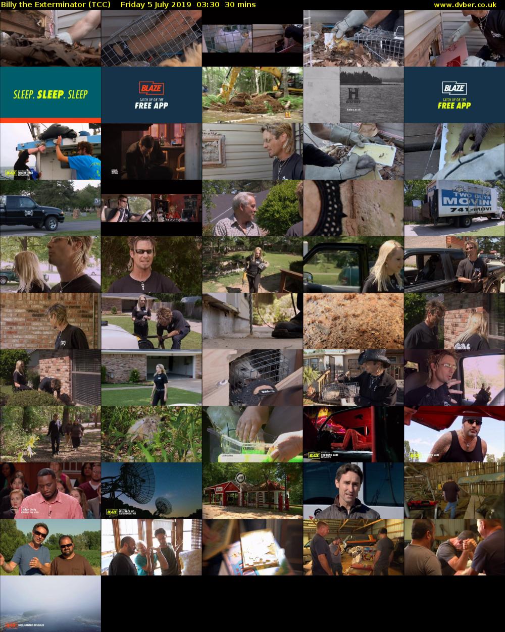 Billy the Exterminator (TCC) Friday 5 July 2019 03:30 - 04:00