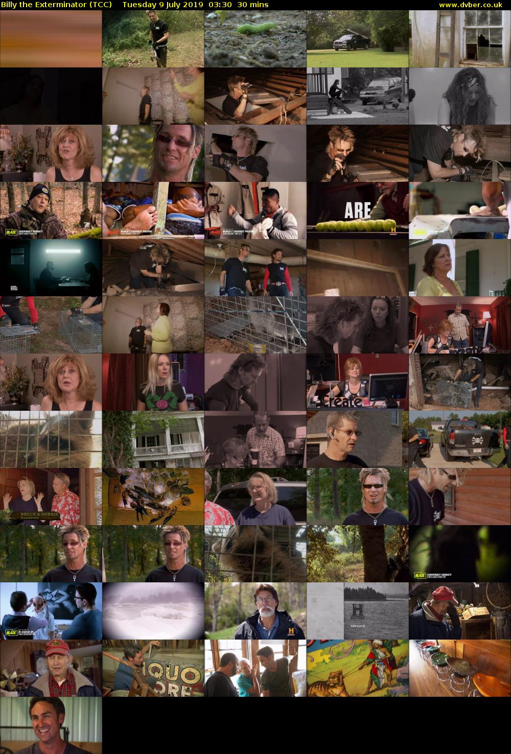 Billy the Exterminator (TCC) Tuesday 9 July 2019 03:30 - 04:00