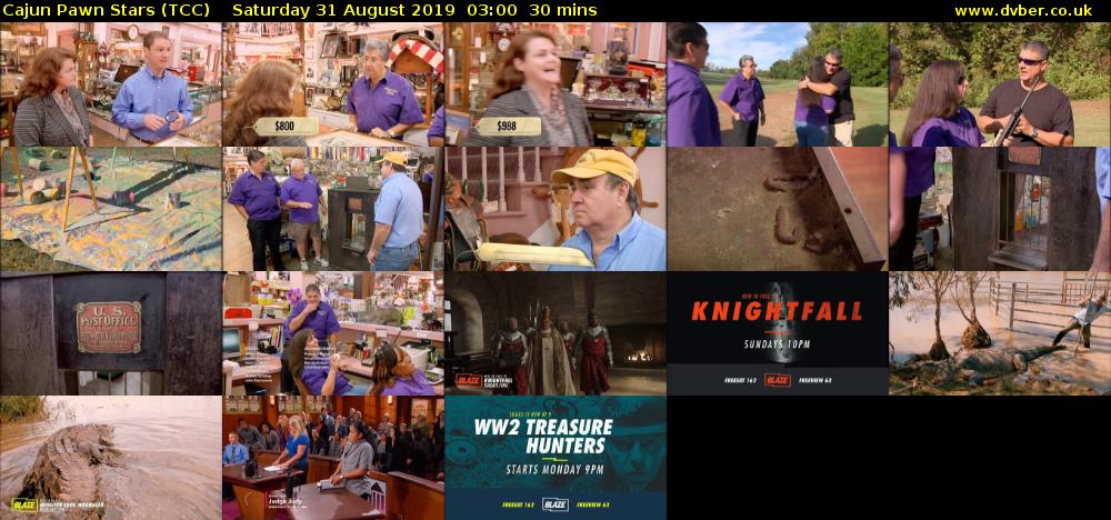 Cajun Pawn Stars (TCC) Saturday 31 August 2019 03:00 - 03:30