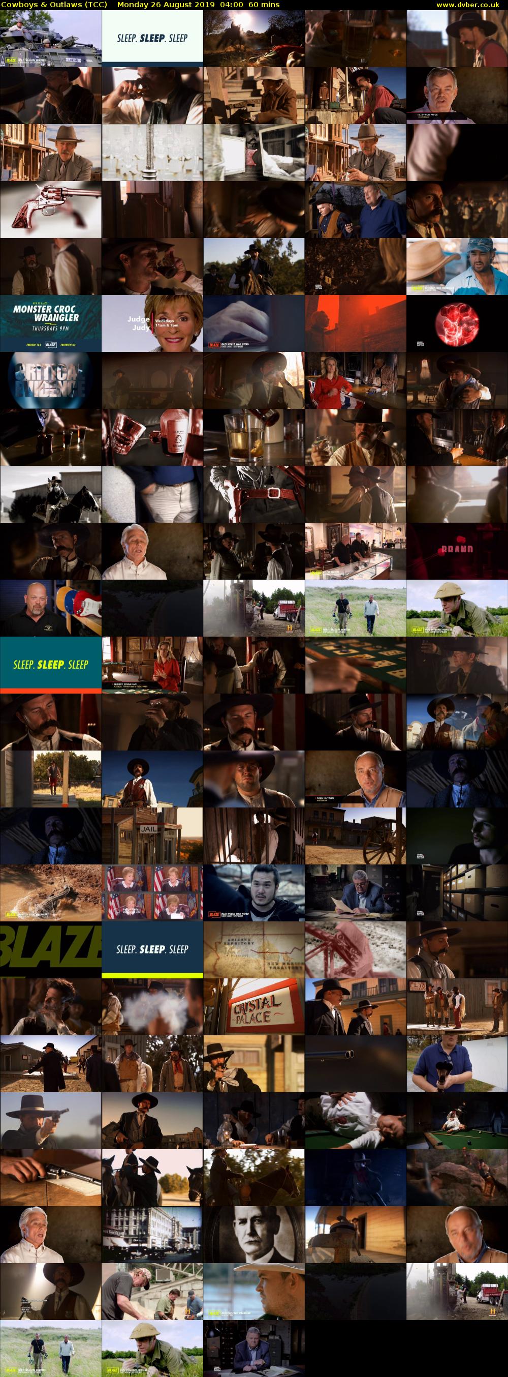Cowboys & Outlaws (TCC) Monday 26 August 2019 04:00 - 05:00
