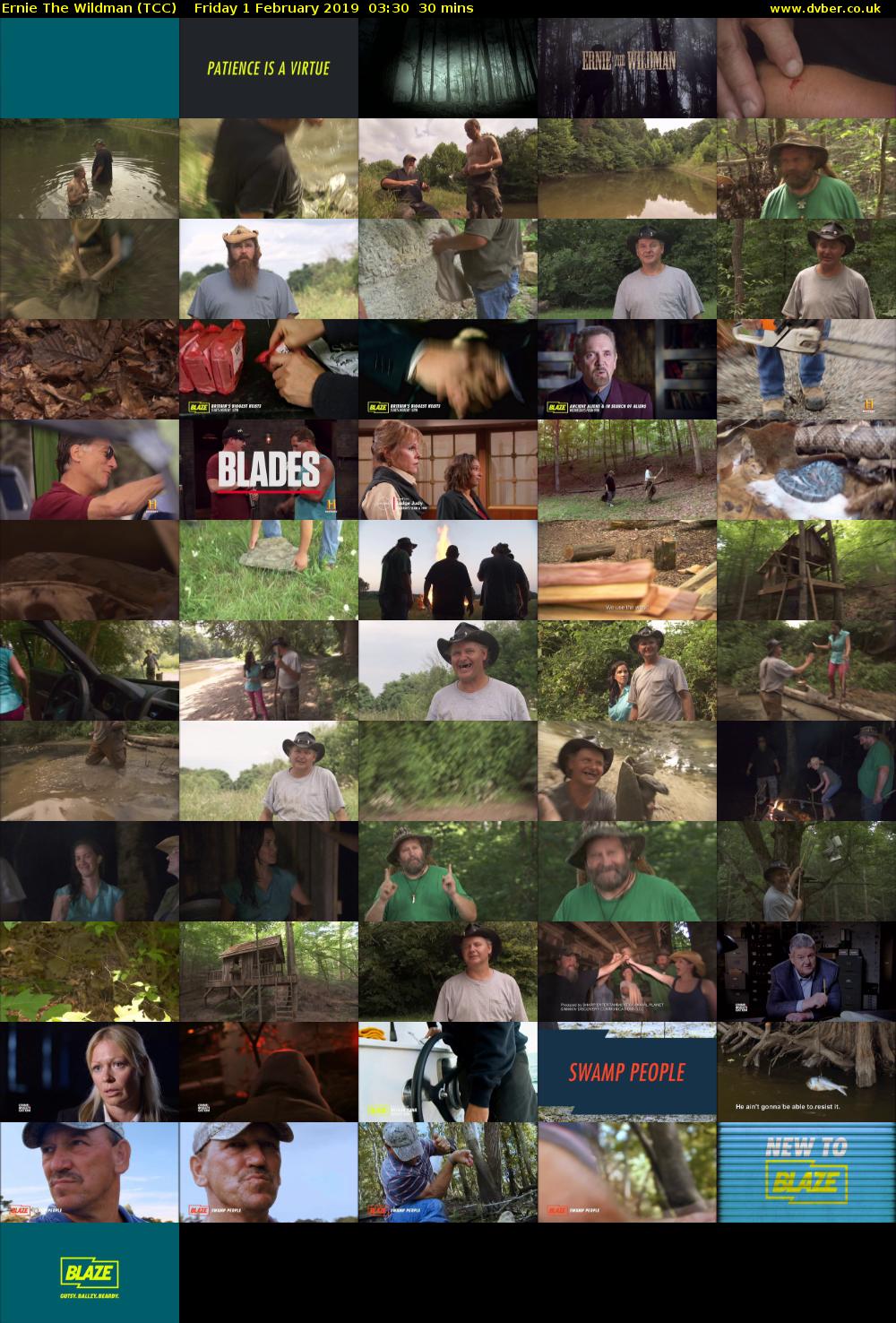 Ernie the Wildman (TCC) Friday 1 February 2019 03:30 - 04:00