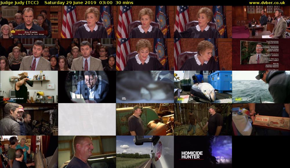Judge Judy (TCC) Saturday 19 October 2025 03:00 - 03:30