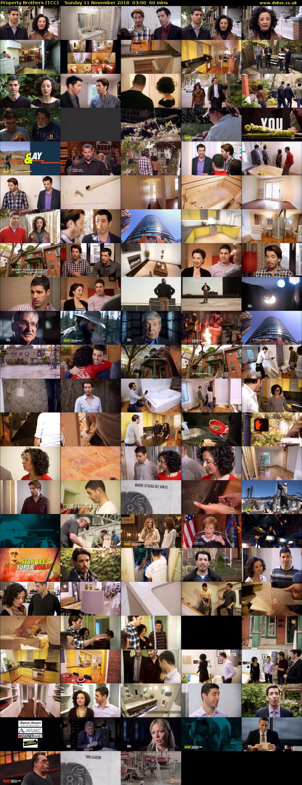 Property Brothers (TCC) Sunday 11 November 2018 03:00 - 04:00