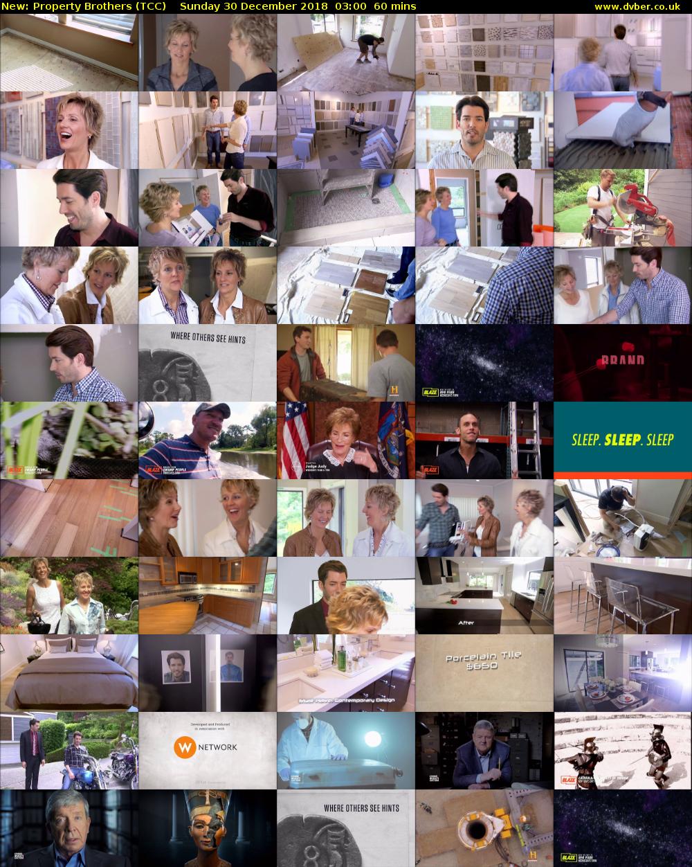 Property Brothers (TCC) Sunday 30 December 2018 03:00 - 04:00