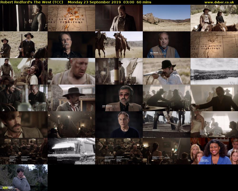 Robert Redford's The West (TCC) Monday 23 September 2019 03:00 - 04:00