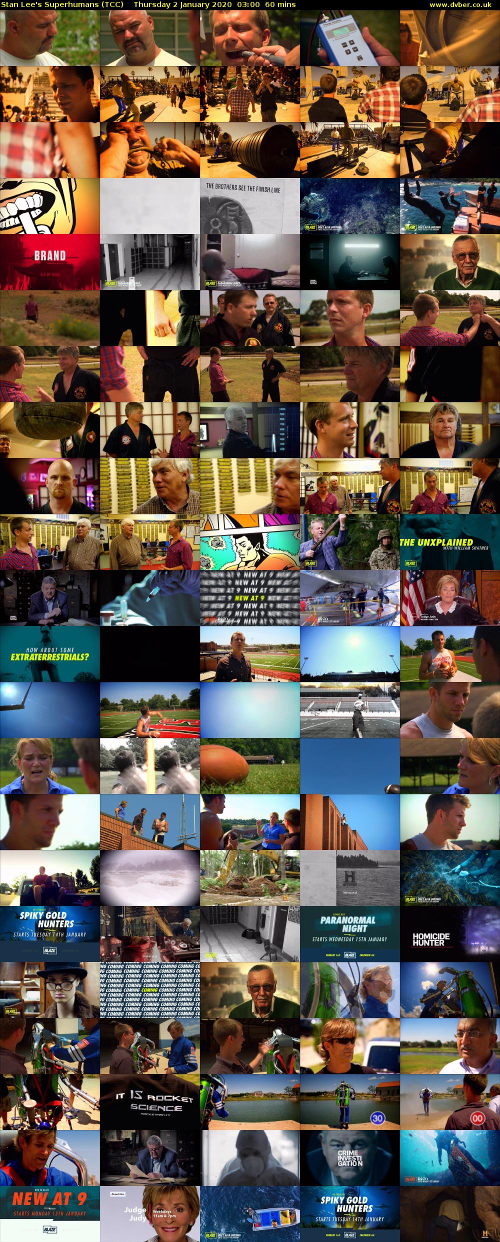 Stan Lee's Superhumans (TCC) Thursday 2 January 2020 03:00 - 04:00