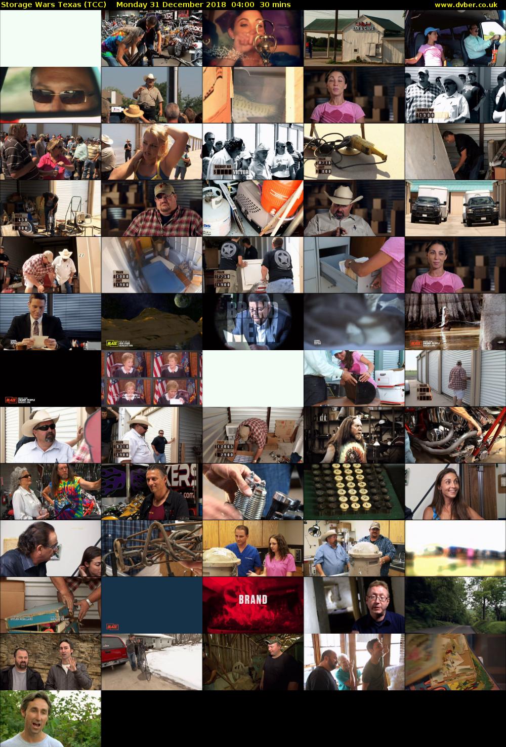 Storage Wars Texas (TCC) Monday 31 December 2018 04:00 - 04:30