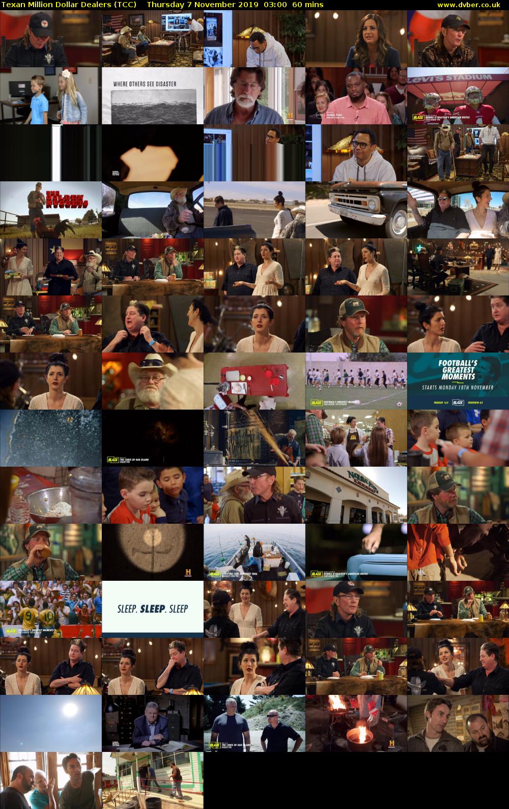 Texan Million Dollar Dealers (TCC) Thursday 7 November 2019 03:00 - 04:00