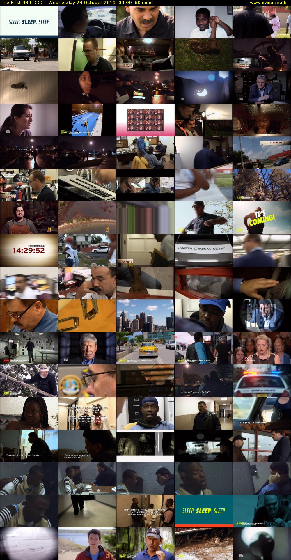 The First 48 (TCC) Wednesday 23 October 2019 04:00 - 05:00