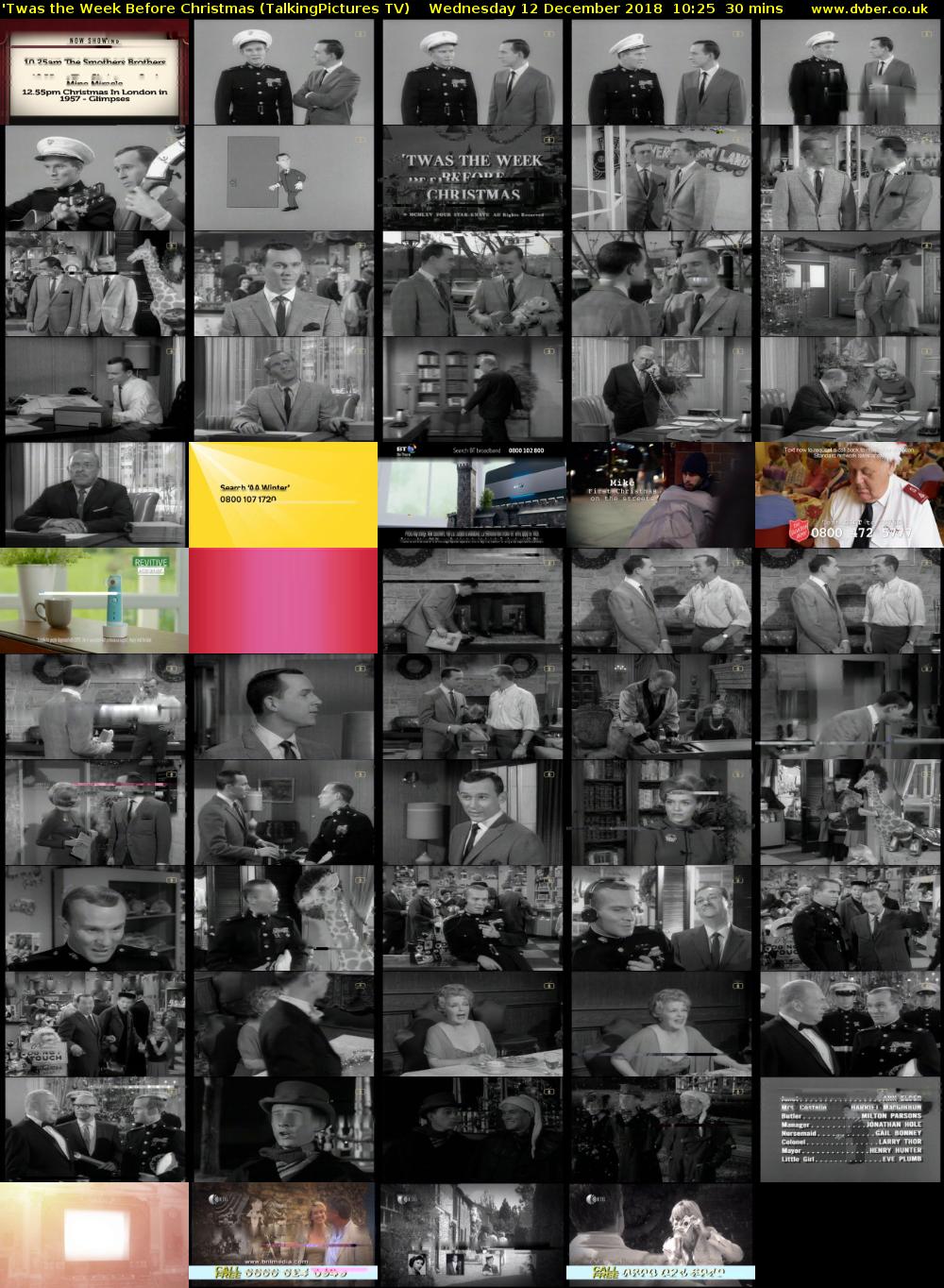 'Twas the Week Before Christmas (TalkingPictures TV) Wednesday 12 December 2018 10:25 - 10:55