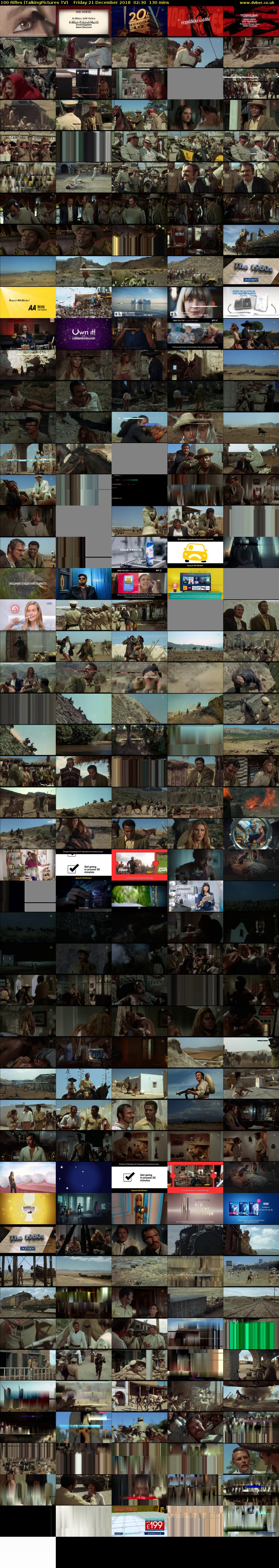 100 Rifles (TalkingPictures TV) Friday 21 December 2018 02:30 - 04:40